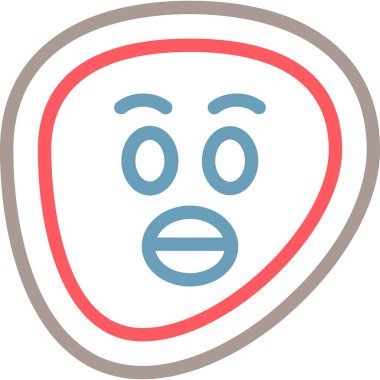 Bir yüzün vektör illüstrasyonu