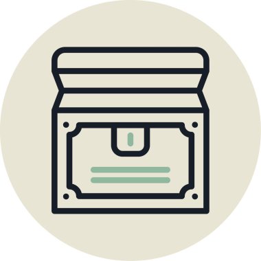 Para için. Web simgesi basit illüstrasyon