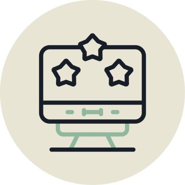 yıldız simgesi modern vektör illüstrasyonu