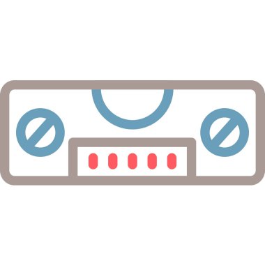 kaset teybi ikon vektör illüstrasyon tasarımı