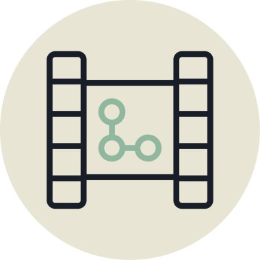 Modern eğitim ikonunun vektör illüstrasyonu