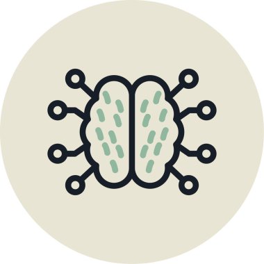 Çizgi film simgesinin vektör çizimi