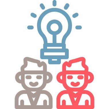 İş ve finans simgesinin vektör illüstrasyonu