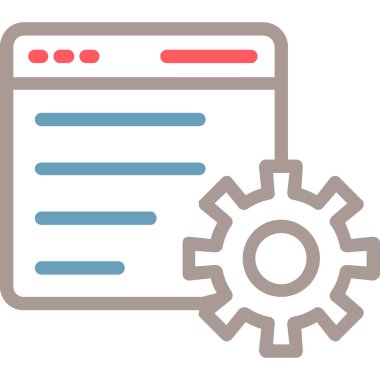 Dişli Ayarları Simge Vektör Çizimi