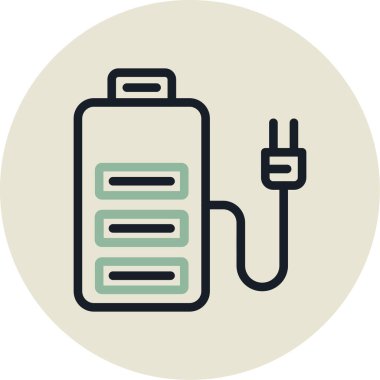 pil vektör illüstrasyonu