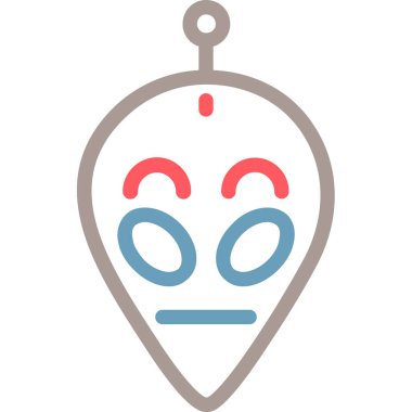 Maske. Web simgesi basit illüstrasyon