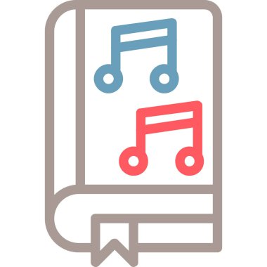 müzik nota simgesi, vektör illüstrasyonu