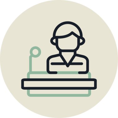 İş ve finans simgesinin vektör illüstrasyonu