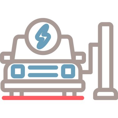 Güç istasyonu vektör simgesi