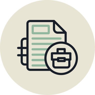 Vektör belgesi Simge illüstrasyonu