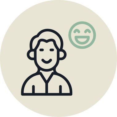 İnsan simgesinin vektör illüstrasyonu