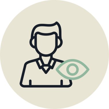 göz vektörü simgesi modern basit tasarım çizimi