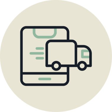 servis simgesi vektör illüstrasyonu