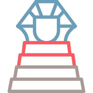 Ödül. Web simgesi basit illüstrasyon