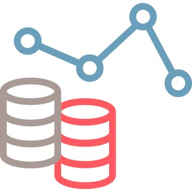 analitik iş yönetimi simgesi düz biçimli