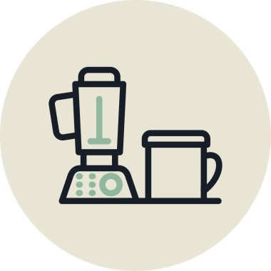 Kahve fincanı simgesinin vektör çizimi