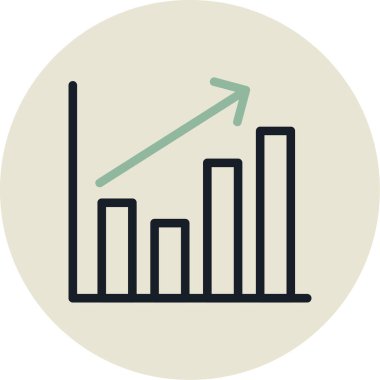 grafik ikonu vektör illüstrasyonu