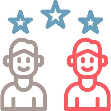 Müşteri servisi. Web simgesi basit illüstrasyon