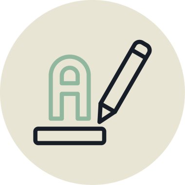 kalem simgesi vektör illüstrasyonu