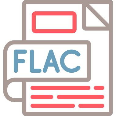 dosya biçimi simgesi, vektör illüstrasyonu