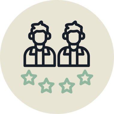 Müşteri hizmeti simgesi, vektör illüstrasyonu