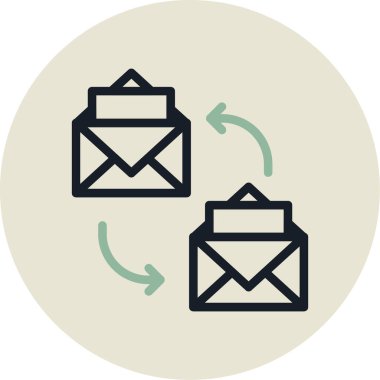 posta vektör simgesi, ileti konsepti