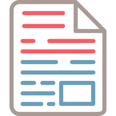 belge simgesi, vektör çizimi