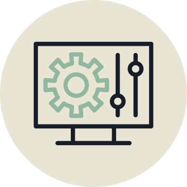 seo modern simgesinin vektör illüstrasyonu