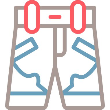 Şort. Web simgesi basit illüstrasyon