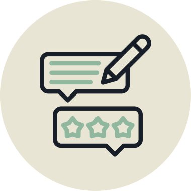 Geri besleme simgesi vektör illüstrasyonu