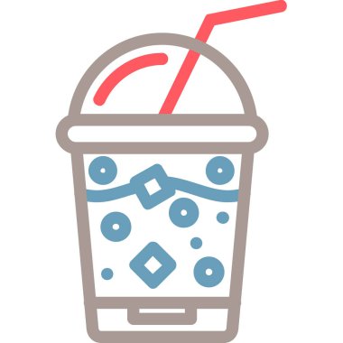 Gazoz. Web simgesi basit illüstrasyon