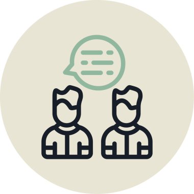 Sohbet simgesi vektör illüstrasyonu