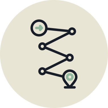 harita konumu ikon vektör illüstrasyonu