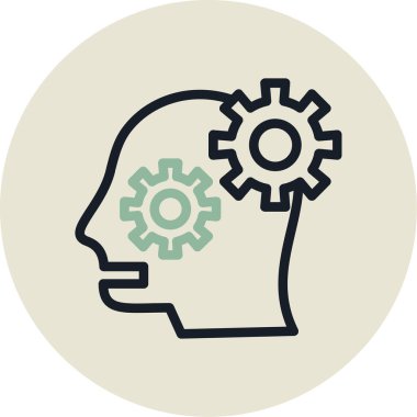 Bir beyin vektör çizim