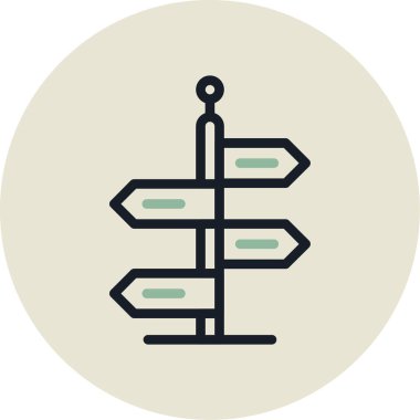 Harita. Web simgesi basit illüstrasyon