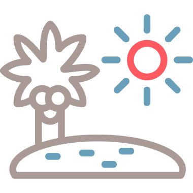 Ağaç simgesinin vektör illüstrasyon simgesi