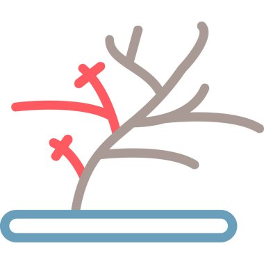 ağaç web simge vektör çizim