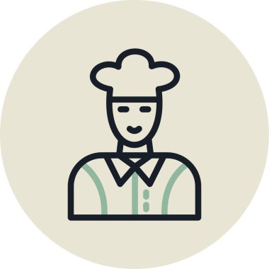 Şef vektör illüstrasyonu