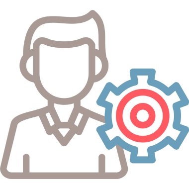 Hedef. Web simgesi basit illüstrasyon