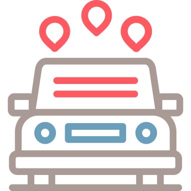 harita konum simgesi ana hat biçiminde