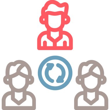 iş iletişim vektör simgesi doldurulmuş dış hat biçimi