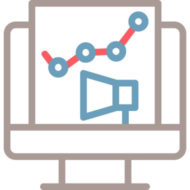 analitik grafik grafik simgesi - taslak biçimi