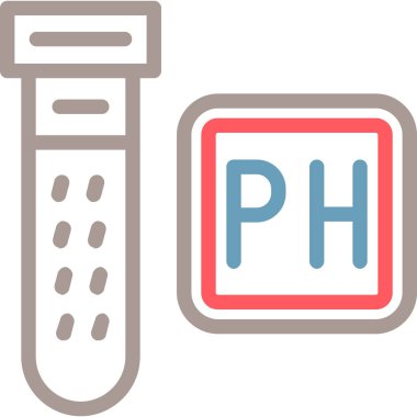 Test tübü simgesi, vektör illüstrasyonu