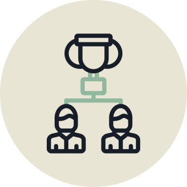 İş ve finans simgesinin vektör illüstrasyonu