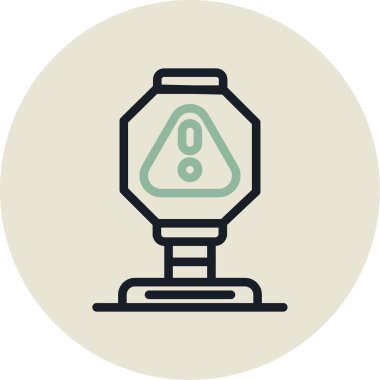 Alarm çanı simgesi vektör çizimi