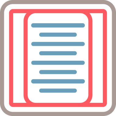 Kitap. Web simgesi basit illüstrasyon