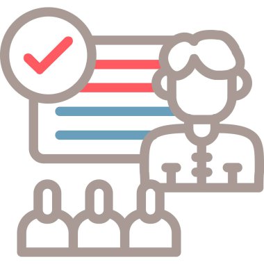 İş. Web simgesi basit illüstrasyon