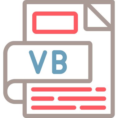 dosya biçimi simgesi, vektör illüstrasyonu