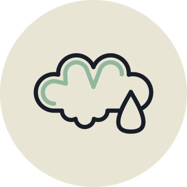 Bulut simgesi. Vektör illüstrasyonu