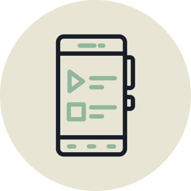 mobil uygulama simgesi vektör illüstrasyonu